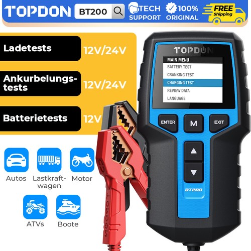 Topdon 24v bt200 voiture - 12&24v,