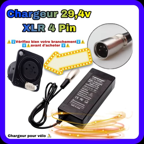 Chargeur xlr pin pour - chargeur, 4