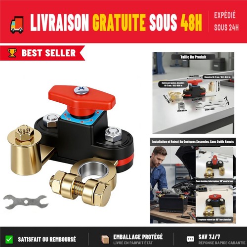 Coupe circuit batterie 12v - circuit,